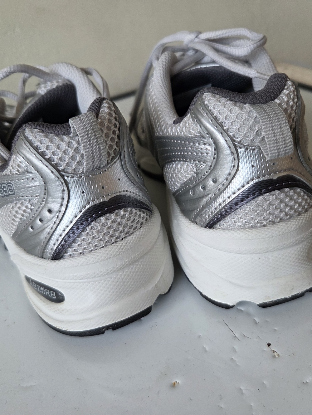 New Balance X J Crew 530 sneakers Silver Metallic - Picture 4 of 6